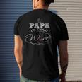 Papa On Cloud Wine New Dad 2018 And Baby Men's Back Print T-shirt Gifts for Him