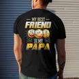 Papa Tee My Best Friend Is My Papa Tees Men's Back Print T-shirt Gifts for Him