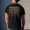Paramus Nj Vintage Style New Jersey Men's Back Print T-shirt Gifts for Him