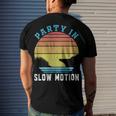 Party In Slow Motion Vintage Funny Boating Boating Gifts Men's Crewneck Short Sleeve Back Print T-shirt Gifts for Him