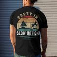 Party In Slow Motion Vintage Funny Boating Boating Gifts Men's Crewneck Short Sleeve Back Print T-shirt Gifts for Him