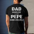 Pepe Grandpa Pepe Knows Everything Men's T-Shirt Back Print Gifts for Him