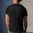 Phrygian Modal Minimalist Music Theory Men's Crewneck Short Sleeve Back Print T-shirt Gifts for Him
