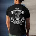 Pontoon Boat Anchor Captain Captoon Men's Back Print T-shirt Gifts for Him
