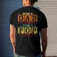 Being A Pop Is Priceless Grandpa Men's Back Print T-shirt Gifts for Him