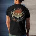 Pops Like A Grandpa Only Cooler Vintage Retro Fathers Day Men's Back Print T-shirt Gifts for Him