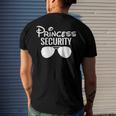 Princess Security Perfect For Dad Men's Back Print T-shirt Gifts for Him