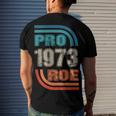 Pro 1973 Roe Men's Crewneck Short Sleeve Back Print T-shirt Gifts for Him