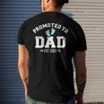 Promoted To Dad 2022 Baby Feets Men's Back Print T-shirt Gifts for Him