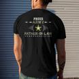 Mens Proud Army Father-In-Law Camouflage Graphics Army Men's Back Print T-shirt Gifts for Him