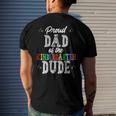 Proud Dad Of The Kindergarten Dude First Day Of School Set Men's Back Print T-shirt Gifts for Him