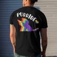 Purride Gay Pride Cat Pride Cat Cat Lgbtq Men's Back Print T-shirt Gifts for Him Purride Gay Pride Cat Pride Cat Cat Lgbtq Men's Back Print T-shirt Gifts for Him