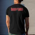 Mens Rad Dad Cool Vintage Rock And Roll Fathers Day Papa Men's Back Print T-shirt Gifts for Him