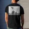 Raising The Flag On Iwo Jima Ww2 World War Ii Patriotic Men's T-shirt Back Print Gifts for Him