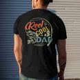 Mens Reel Cool Dad Fishing Fathers Day Christmas Men's Back Print T-shirt Gifts for Him