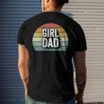 Retro Girl Dad Proud Father Love Dad Of Girls Vintage Men's Back Print T-shirt Gifts for Him