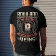 Rowland Blood Run Through My Veins Name V3 Men's Crewneck Short Sleeve Back Print T-shirt Gifts for Him
