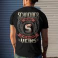 Schneider Blood Run Through My Veins Name V5 Men's Crewneck Short Sleeve Back Print T-shirt Gifts for Him