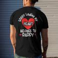 Sorry Ladies My Heart Belongs To Daddy Valentines Day Men's Back Print T-shirt Gifts for Him