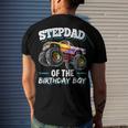 Stepdad Of The Birthday Boy Matching Family Monster Truck Men's T-shirt Back Print Gifts for Him
