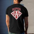 Super Dad Superhero Daddy Tee Fathers Day Outfit Men's Back Print T-shirt Gifts for Him