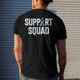 T1d Warrior Support Squad Type One Diabetes Awareness Men's Back Print T-shirt Gifts for Him