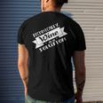 Technically Wine Is A Solution - Science Chemistry Men's Back Print T-shirt Gifts for Him