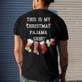 This Is My Christmas Pajama 876 Shirt Men's Crewneck Short Sleeve Back Print T-shirt Gifts for Him