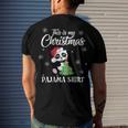 This Is My Christmas Pajama 880 Shirt Men's Crewneck Short Sleeve Back Print T-shirt Gifts for Him