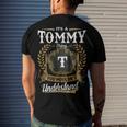 Tommy Blood Runs Through My Veins Name V2 Men's Crewneck Short Sleeve Back Print T-shirt Funny Gifts