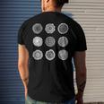 Tree Trunk Pattern Tree Forest Growth Rings Men's Back Print T-shirt Gifts for Him