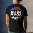 Ultra Maga Donald Trump Joe Biden America Men's Crewneck Short Sleeve Back Print T-shirt Gifts for Him