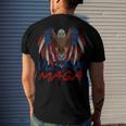 Ultra Maga Eagle Make America Great Aga Men's Crewneck Short Sleeve Back Print T-shirt Gifts for Him