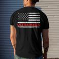 Ultra Maga United State Flag V2 Men's Crewneck Short Sleeve Back Print T-shirt Gifts for Him