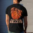 Womens Vintage Busy Raising Ballers Basketball Player Mother 92 Basketball Men's T-shirt Back Print Gifts for Him