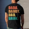 Vintage Retro Fathers Day Outfit Dada Daddy Dad Bruh 8 Shirt Men's Crewneck Short Sleeve Back Print T-shirt Gifts for Him