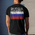 Vintage Russia Russian Flag Pride 500 Trending Shirt Men's Crewneck Short Sleeve Back Print T-shirt Gifts for Him