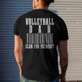 Volleyball Dad Scan For Payment Barcode Fathers Day Men's Back Print T-shirt Gifts for Him