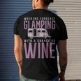 Weekend Forecast Camping With A Chance 18 Shirt Men's Crewneck Short Sleeve Back Print T-shirt Gifts for Him