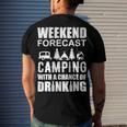 Weekend Forecast Camping With A Chance 21 Shirt Men's Crewneck Short Sleeve Back Print T-shirt Gifts for Him