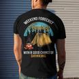 Weekend Forecast Camping With A Good 15 Shirt Men's Crewneck Short Sleeve Back Print T-shirt Gifts for Him