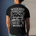 Weekend Forecast Mountain Camper 11 Shirt Men's Crewneck Short Sleeve Back Print T-shirt Gifts for Him