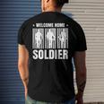 Welcome Home Soldier - Usa Warrior Hero Military Men's Back Print T-shirt Gifts for Him