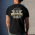 For Men Worlds Best Freestyle Wrestling Dad Men's Back Print T-shirt Gifts for Him