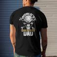 Mens Worlds Greatest Dad Skull Men's Back Print T-shirt Gifts for Him