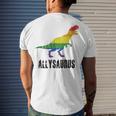 Allysaurus Ally Pride Gay Pride Lgbt Allysaurus Men's Back Print T-shirt Gifts for Him