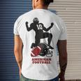 American Football Men's Crewneck Short Sleeve Back Print T-shirt Gifts for Him