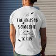 Be The Reason Someone Smiles Today Teacher Gift Best Gift For Women Men's Crewneck Short Sleeve Back Print T-shirt Gifts for Him