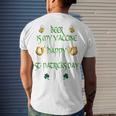 Beer Is My Vaccine Funny St Patricks 608 Shirt Men's Crewneck Short Sleeve Back Print T-shirt Gifts for Him