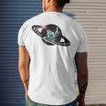 Mens Best Dad In The Universe Fathers Day - Space Nebula Men's Back Print T-shirt Gifts for Him